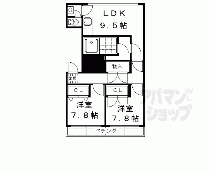 【船岡山ハイツ】間取