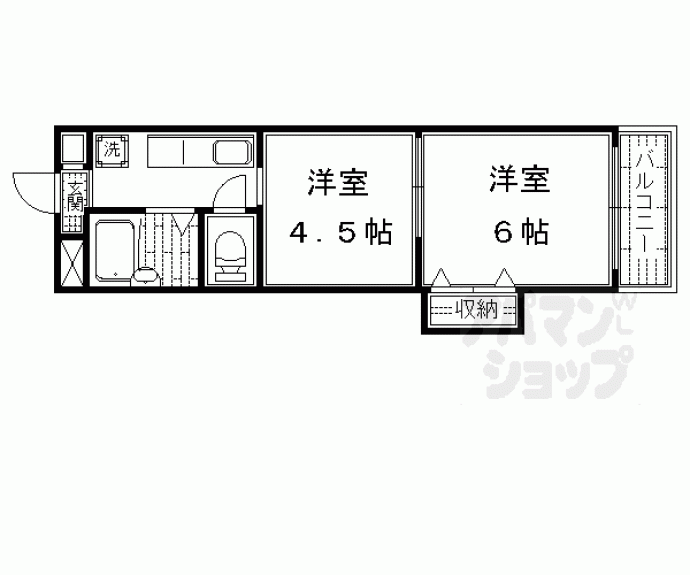 【Ｒｅｑｕｉｅ紫竹】間取