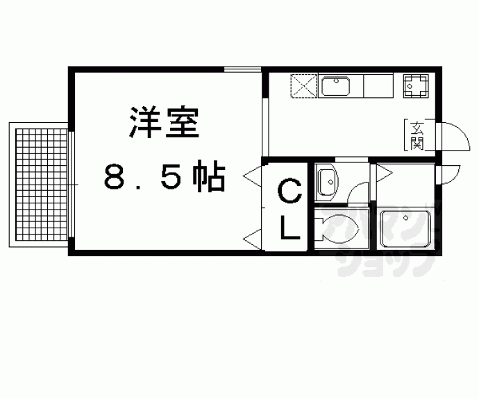 【サンビレッジ大北山ＡＢ棟】間取