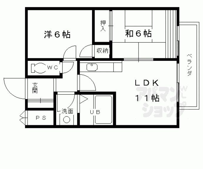 【第２メゾン　ミソノ】間取