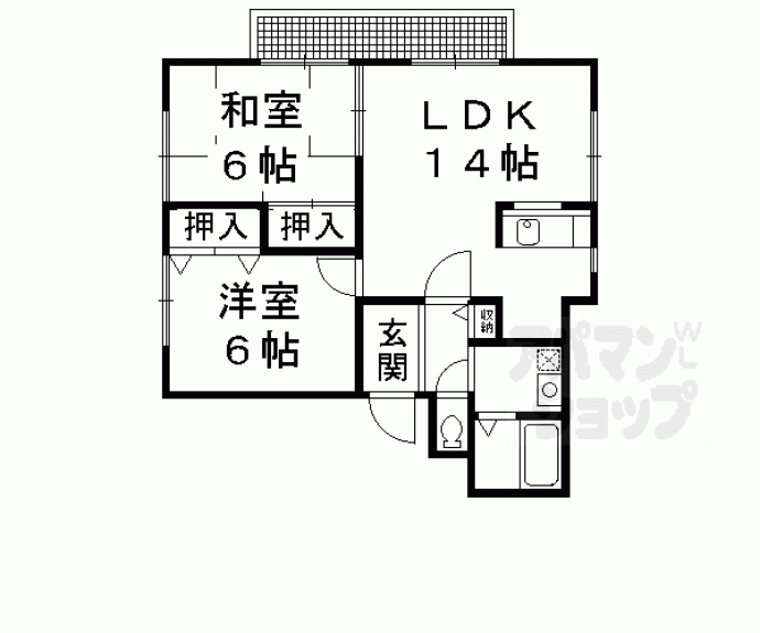 【カーサ紫明】間取