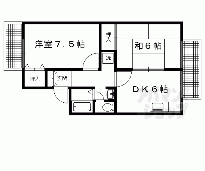 【ナトゥーラ西賀茂】間取