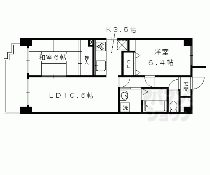 【メルベーユ３４６】間取