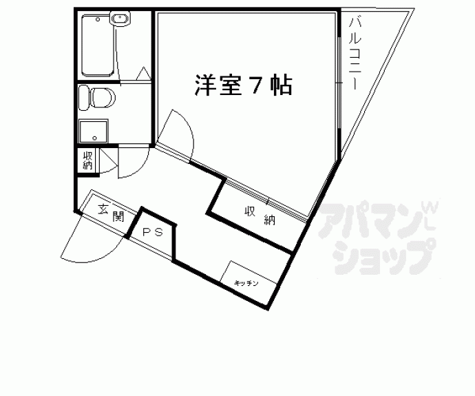 【紫明フラッツ】間取