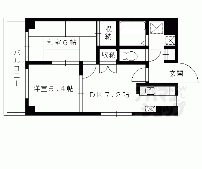 【コアロード鷹ヶ峯】間取