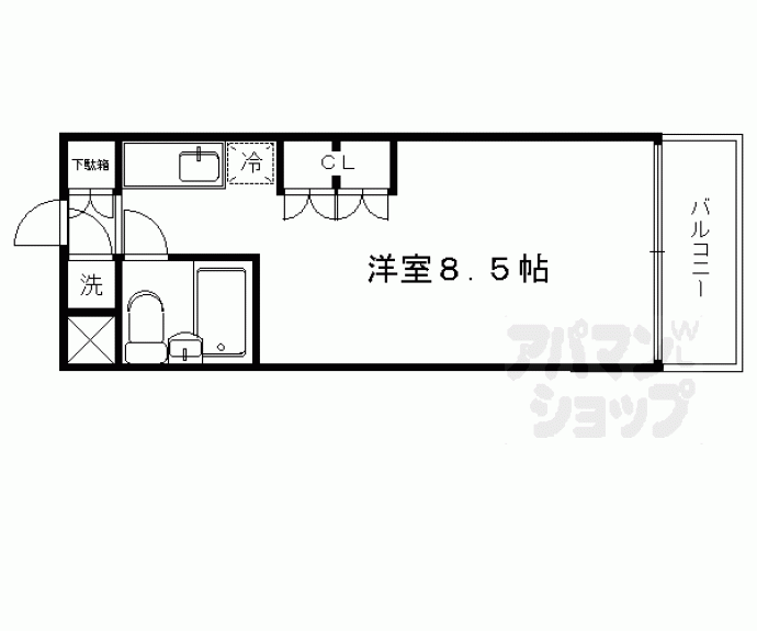 【ノースコート北大路】間取