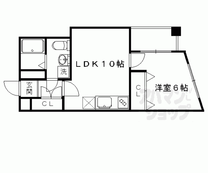 【ルミエール北大路】間取