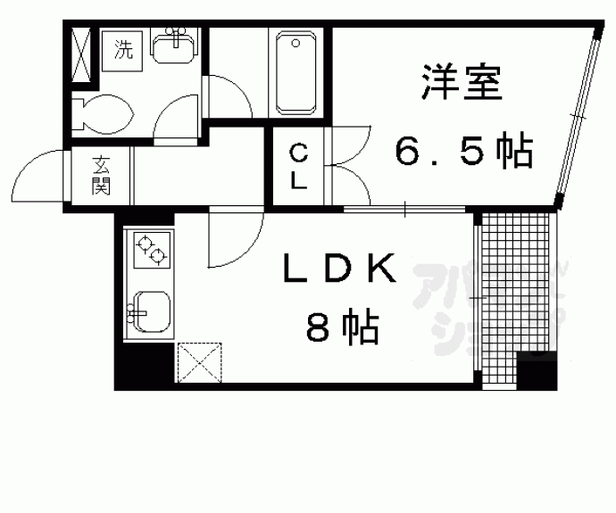 【ルミエール北大路】間取