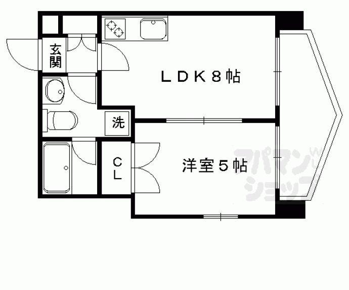 【ルミエール北大路】間取