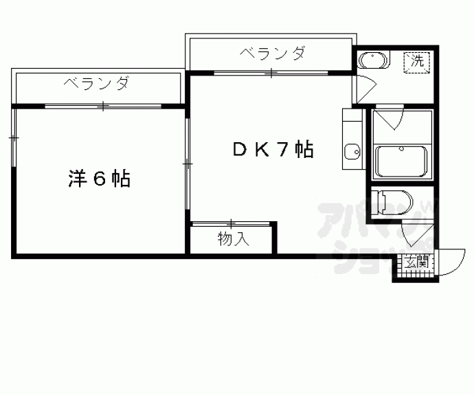 【フレーヴァー北山】間取