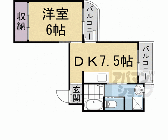 【フレーヴァー北山】間取