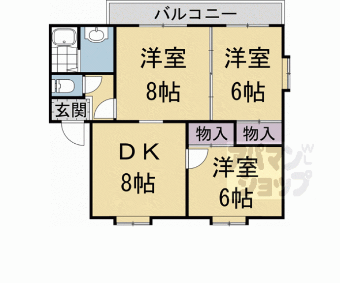 【フォーシーズンＫＩＫＵＳＵＩ】間取