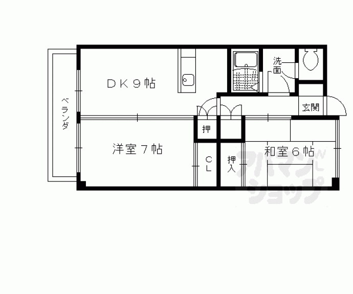 【ヴィレッヂ西賀茂】間取