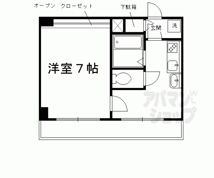 【プレイル北大路ビル】間取