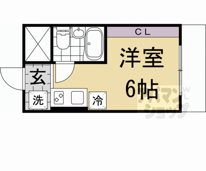 【プレイル北大路ビル】間取