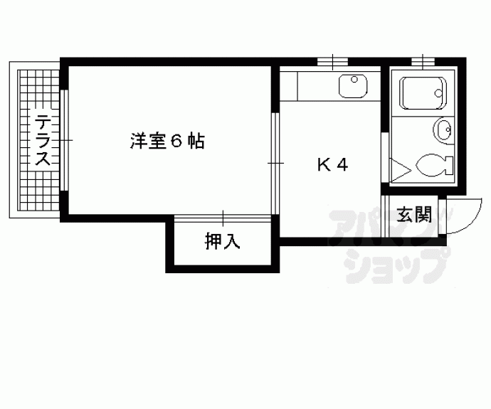 【カマラードふじ】間取