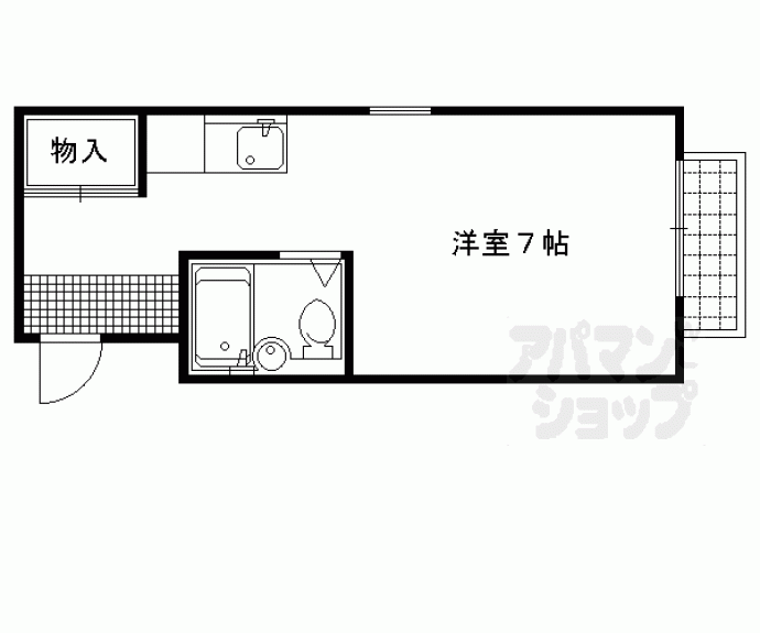 【鞍馬口フラット】間取