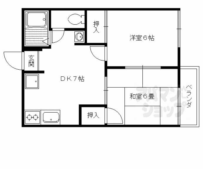 【鞍馬口ハウス】間取