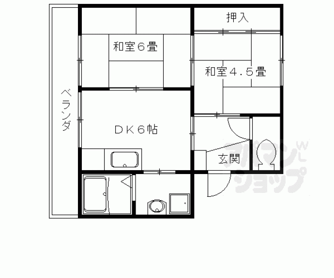 【大嶌マンション】間取