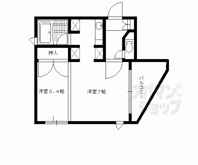 【アーバネックス北大路】間取