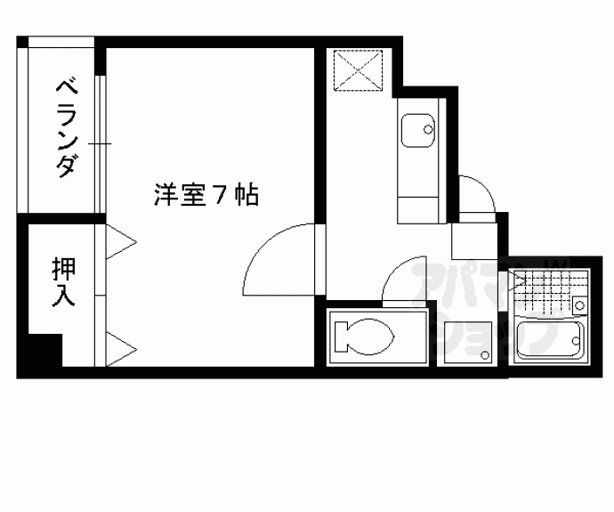 【ドミール北山】間取