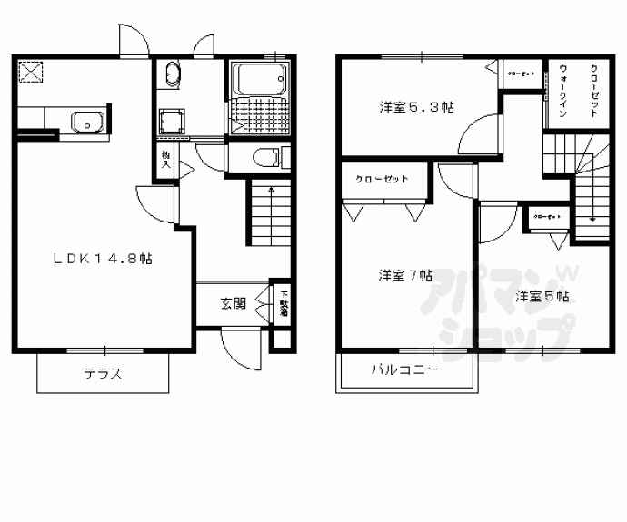 【シャーメゾン鞍馬口】間取