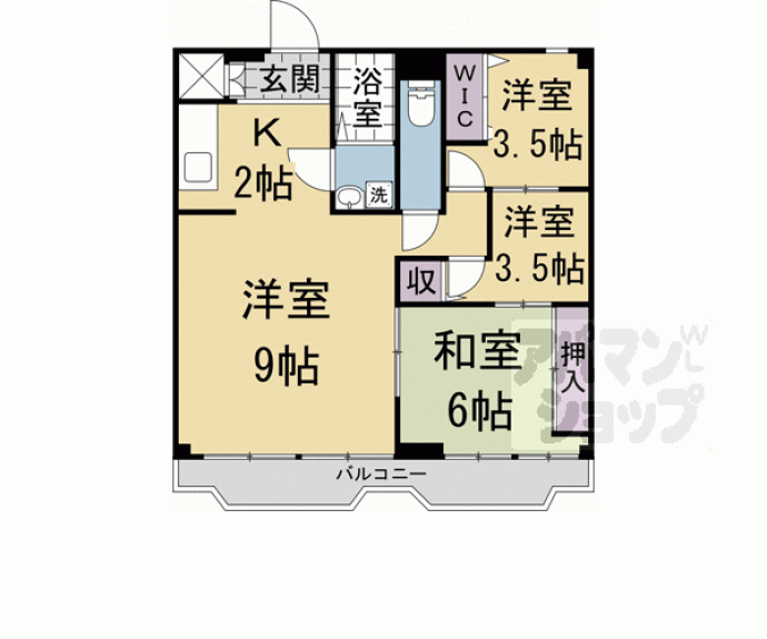 【ＣＬＡＳＫＡ西陣】間取