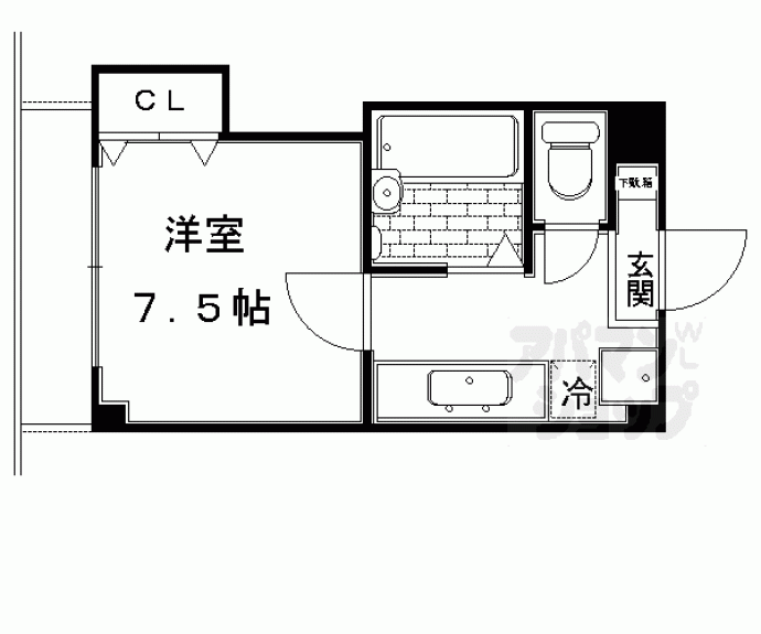 【ヴェルメゾン北大路】間取