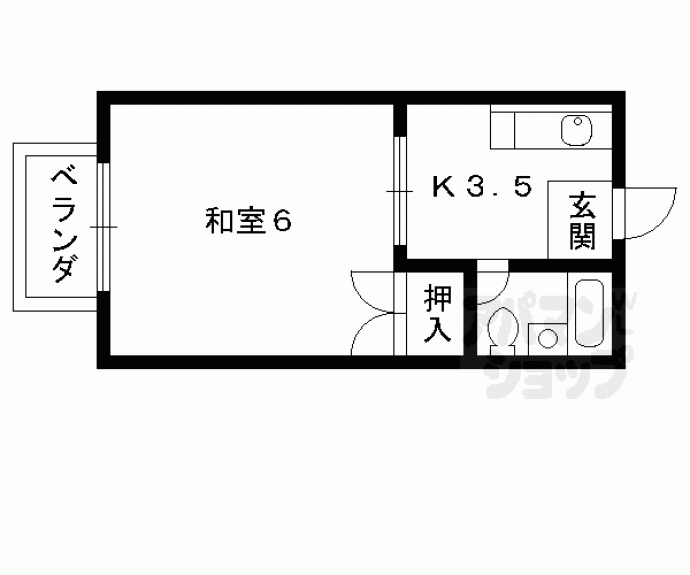 【ハイツ大門】間取