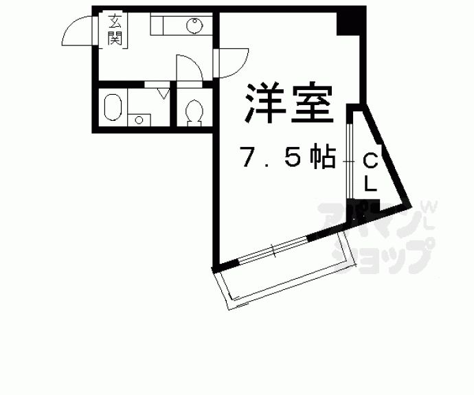 【足立ハイツ北大路】間取