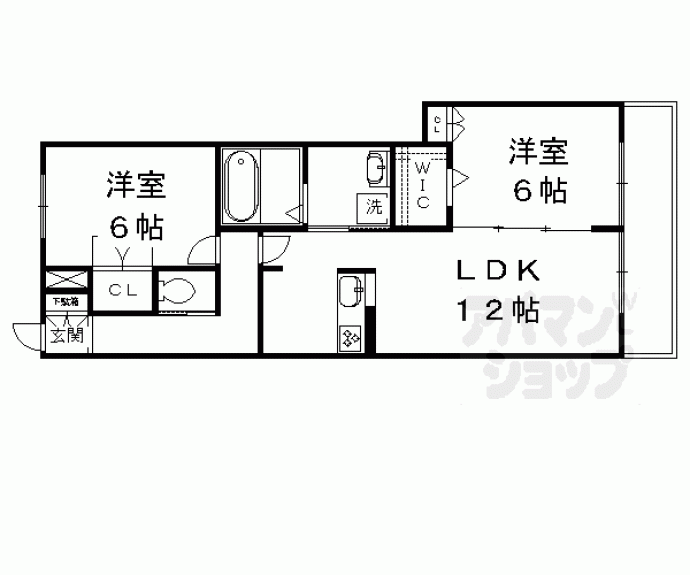 【メゾン・ド・バドウ南館】間取