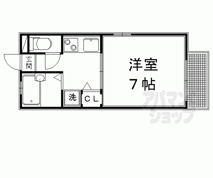 【ハイツ下門前】間取