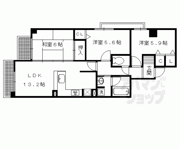 【ルモン上堀川】間取