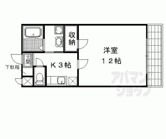 【ポレール鞍馬口】間取