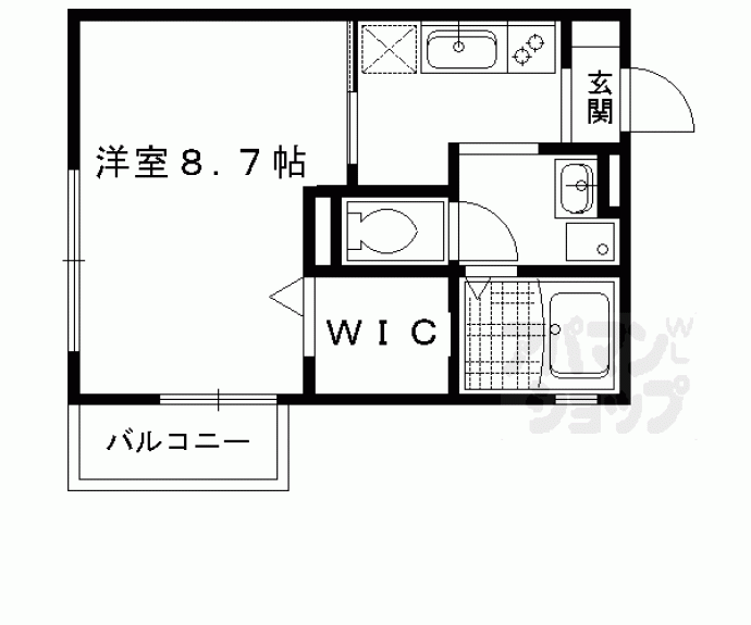 【レヴールメゾン紫竹】間取