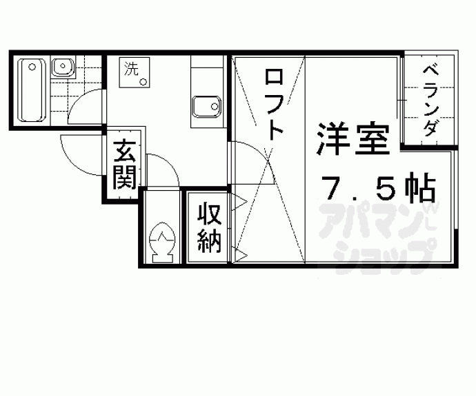 【アメニティＫ１】間取