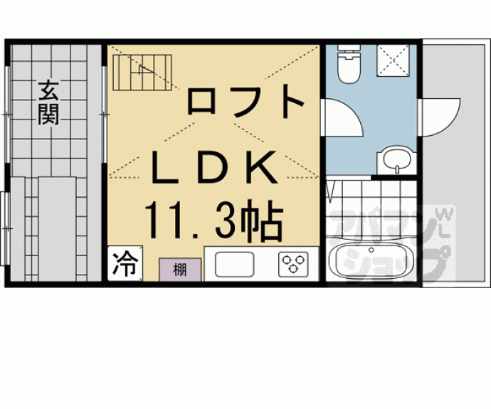 【テラスハウス紫明】間取