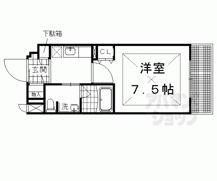 【ヴィヴィ紫野】間取