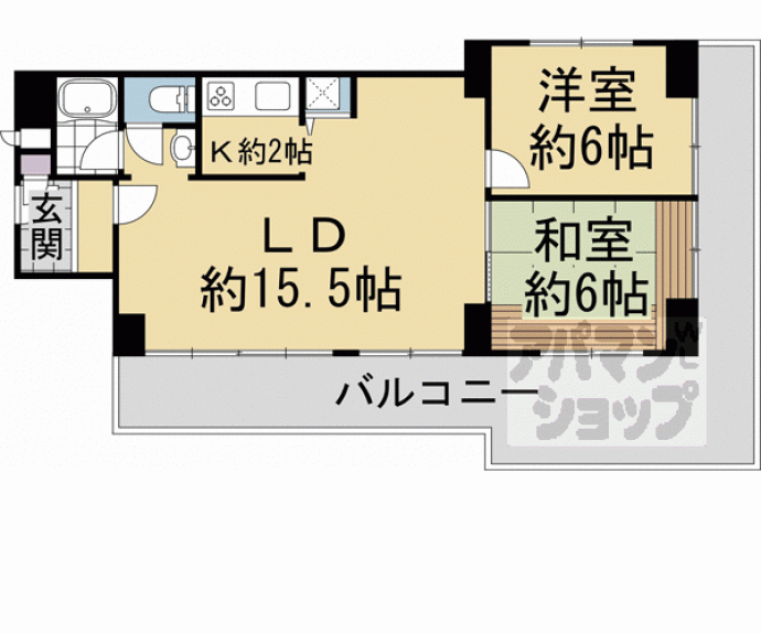 【衣笠グリーンハイツ】間取