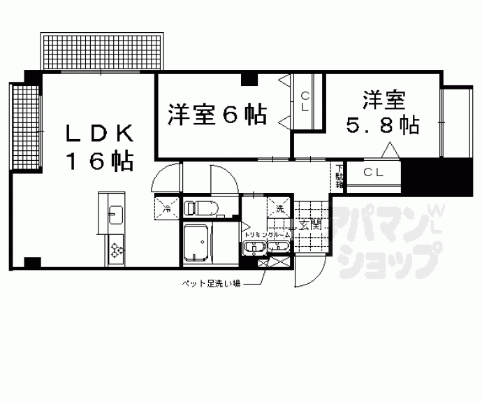 【シュシュパルク鹿苑】間取