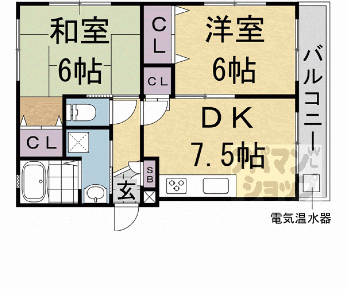 【ヒールコート烏丸鞍馬口】間取