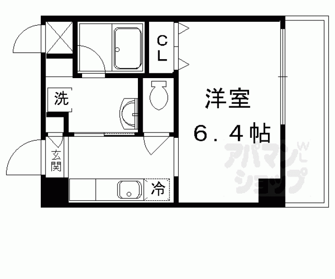 【京都紙屋川Ｍ】間取