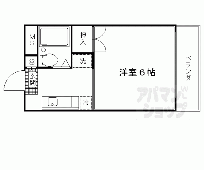 【ドメーヌ南大路】間取