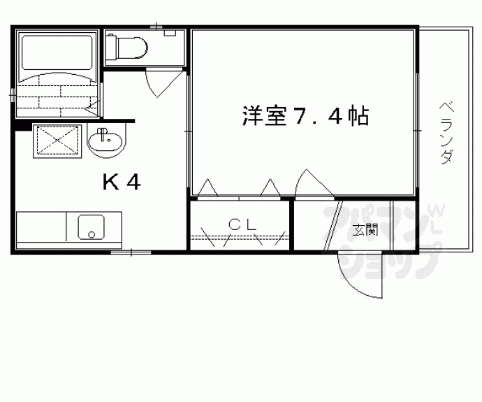 【エトワール紫竹Ⅱ】間取