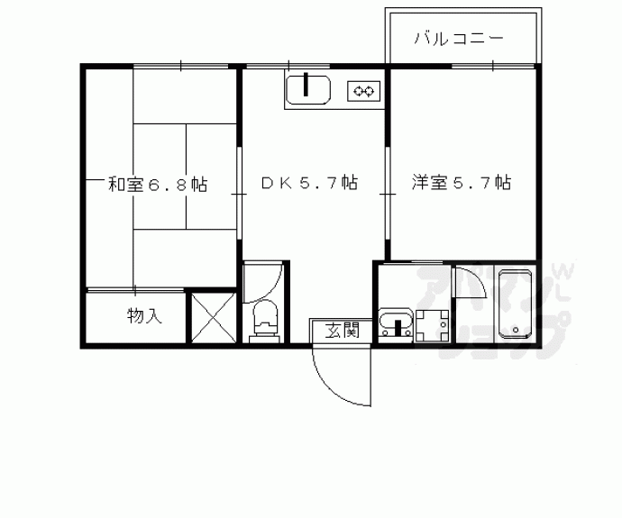 【ブランソレイユ】間取