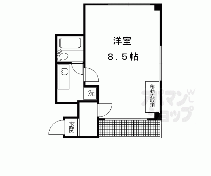 【アメニティＫ２】間取