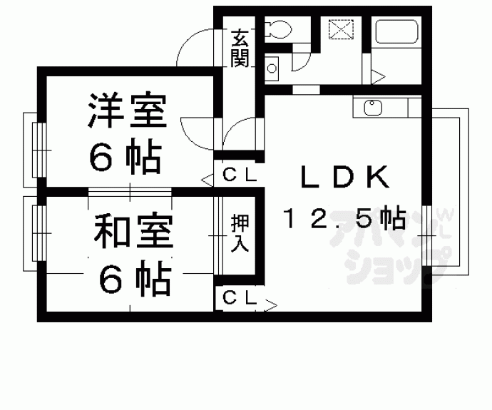 【サンビレッジ大北山Ｅ棟】間取