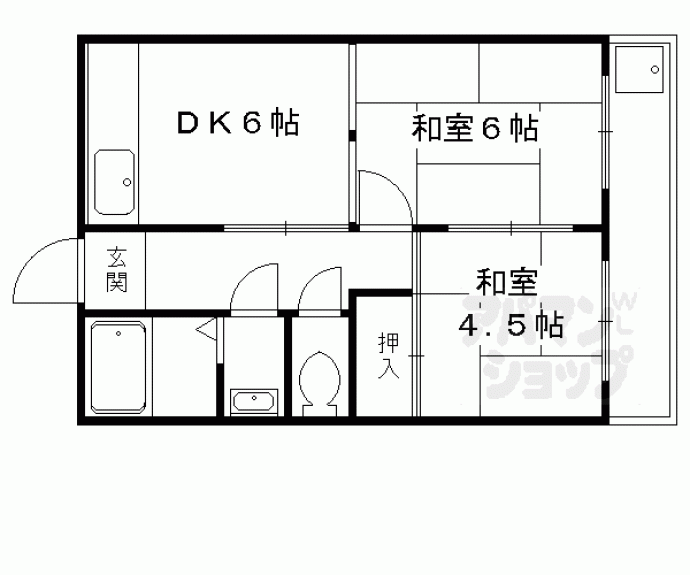 【ルシック北山Ⅰ】間取