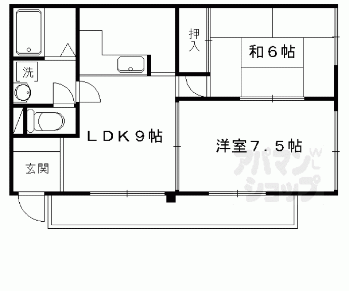 【ボニスタＩＫＥＤＡ】間取