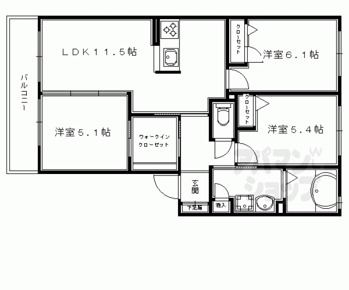 【エスト御所ノ内】間取